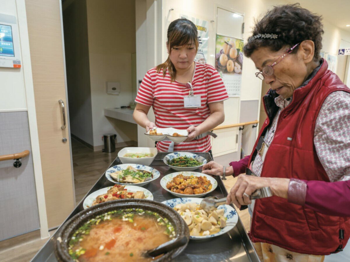和頌的伙食色香味俱全，讓人食指大動。(圖片來源/長泰老學堂健康照顧體系、劉國泰、林金立)