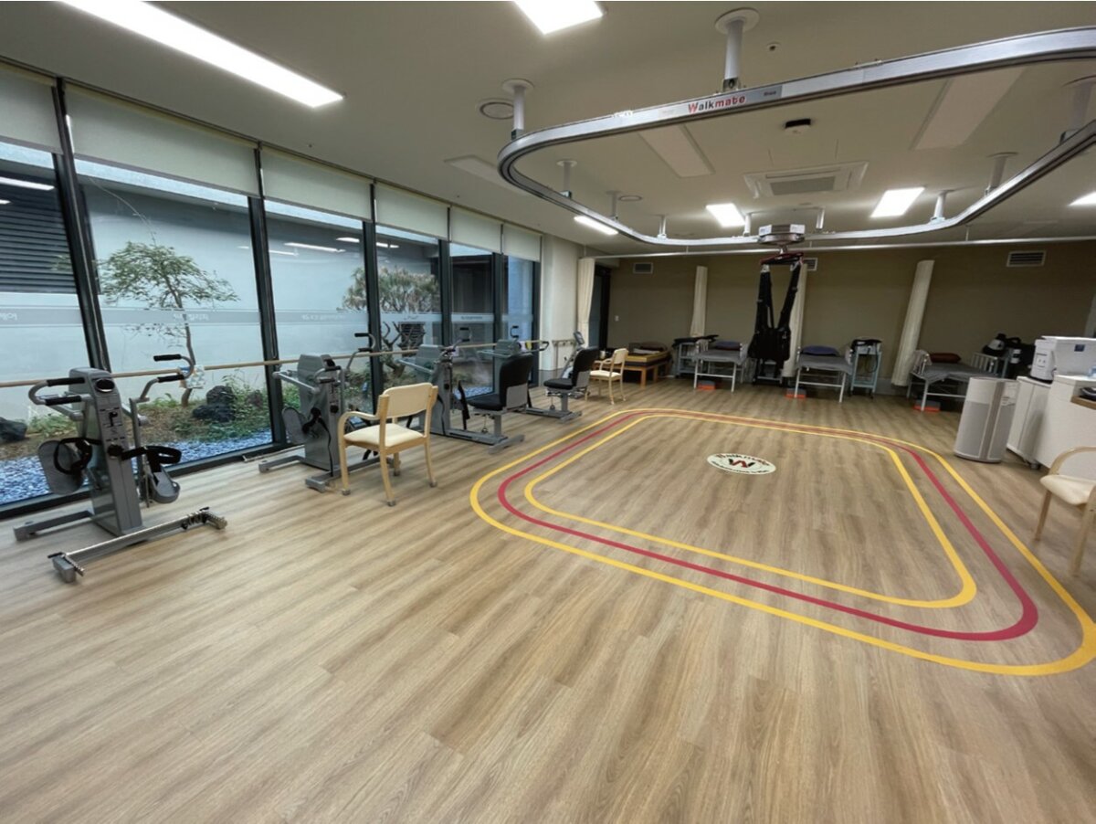 KB Golden Life Care 的運動與復健空間（圖片來源/侒可傳媒）