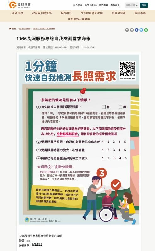 圖一、入口的首頁，同時也是多種角色使用者的入口，容易讓民眾感到混淆（圖片來源/長照官網、曾鼎傑截圖）。