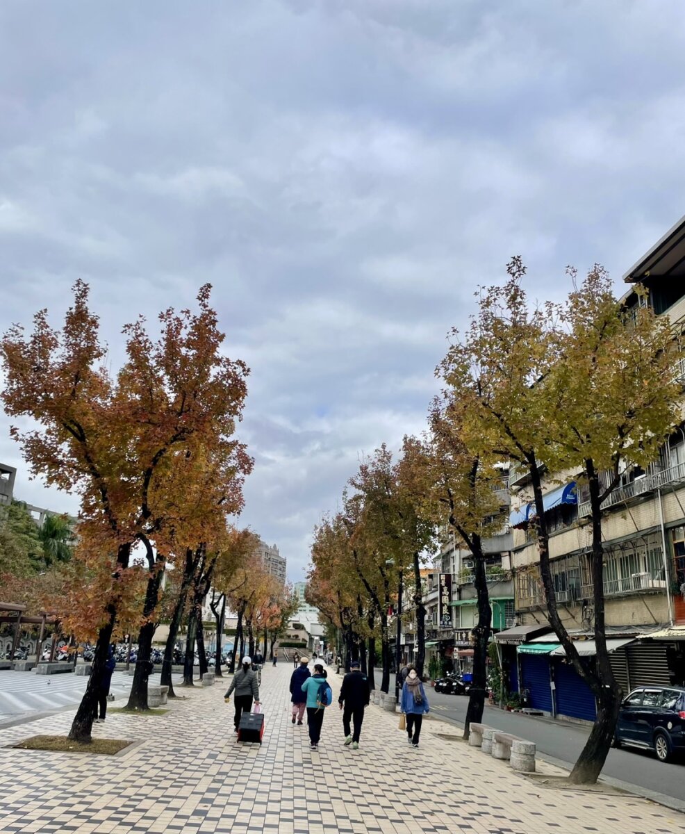 捷運站到錦西街的寬廣人行區域，與中心距離走路5-10分鐘，增進與社區交流的多重功能。(圖片來源/巫瑩慧)